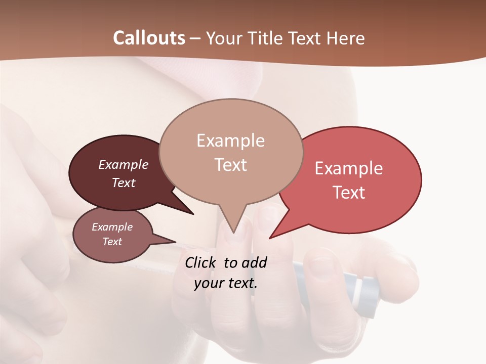 A Woman Is Holding A Sy In Her Stomach PowerPoint Template