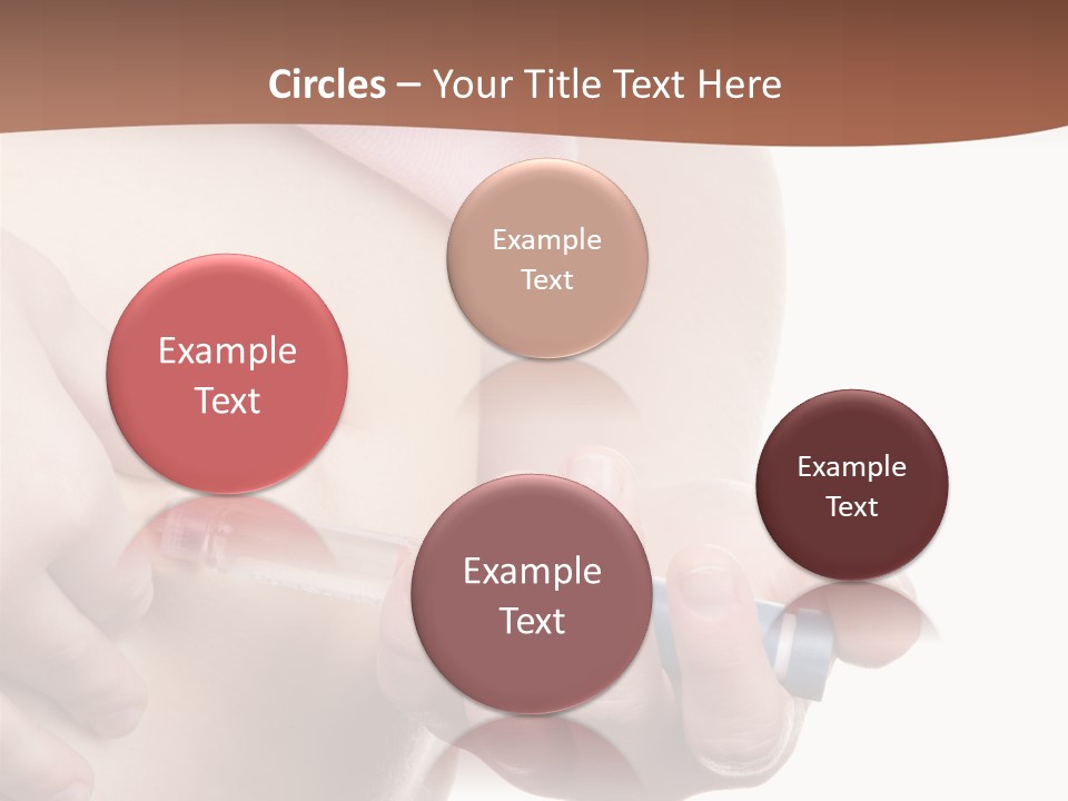 A Woman Is Holding A Sy In Her Stomach PowerPoint Template