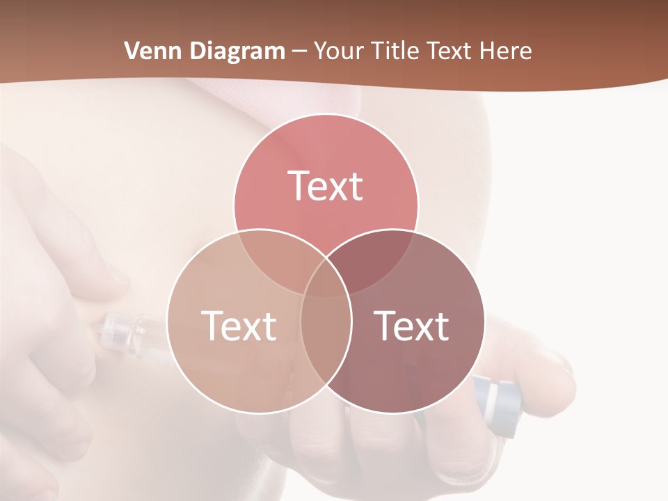 A Woman Is Holding A Sy In Her Stomach PowerPoint Template