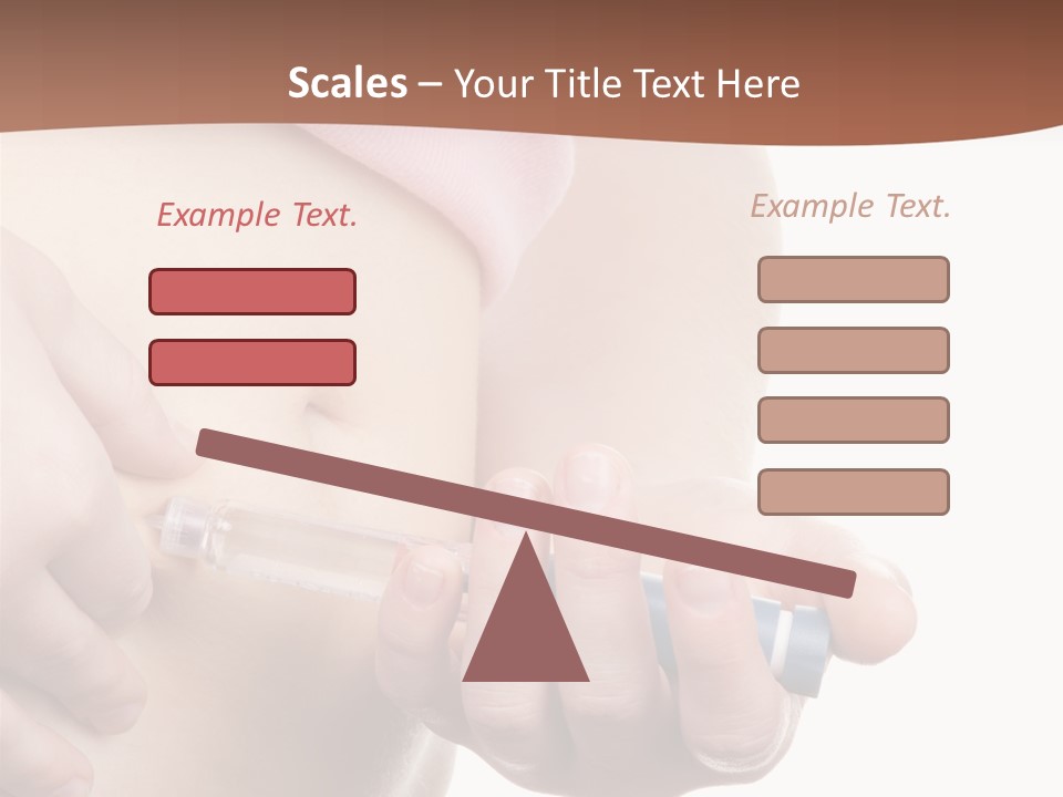 A Woman Is Holding A Sy In Her Stomach PowerPoint Template