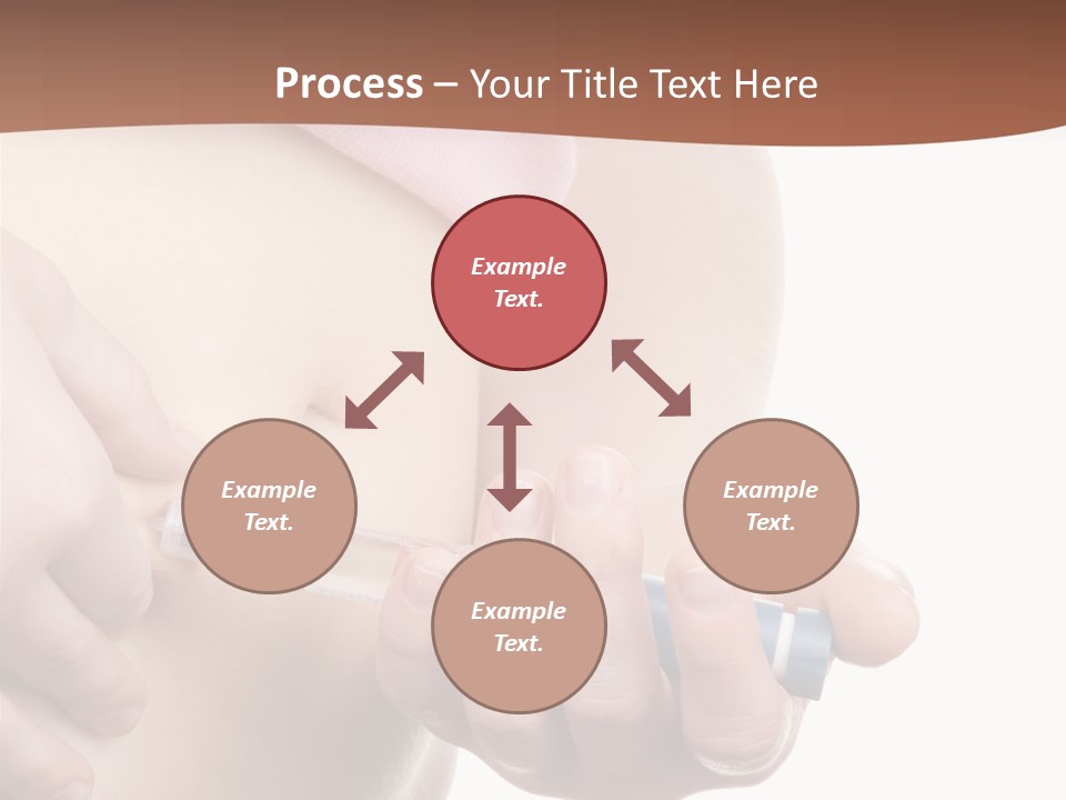 A Woman Is Holding A Sy In Her Stomach PowerPoint Template