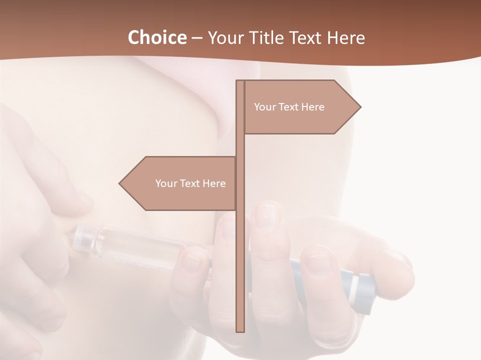 A Woman Is Holding A Sy In Her Stomach PowerPoint Template