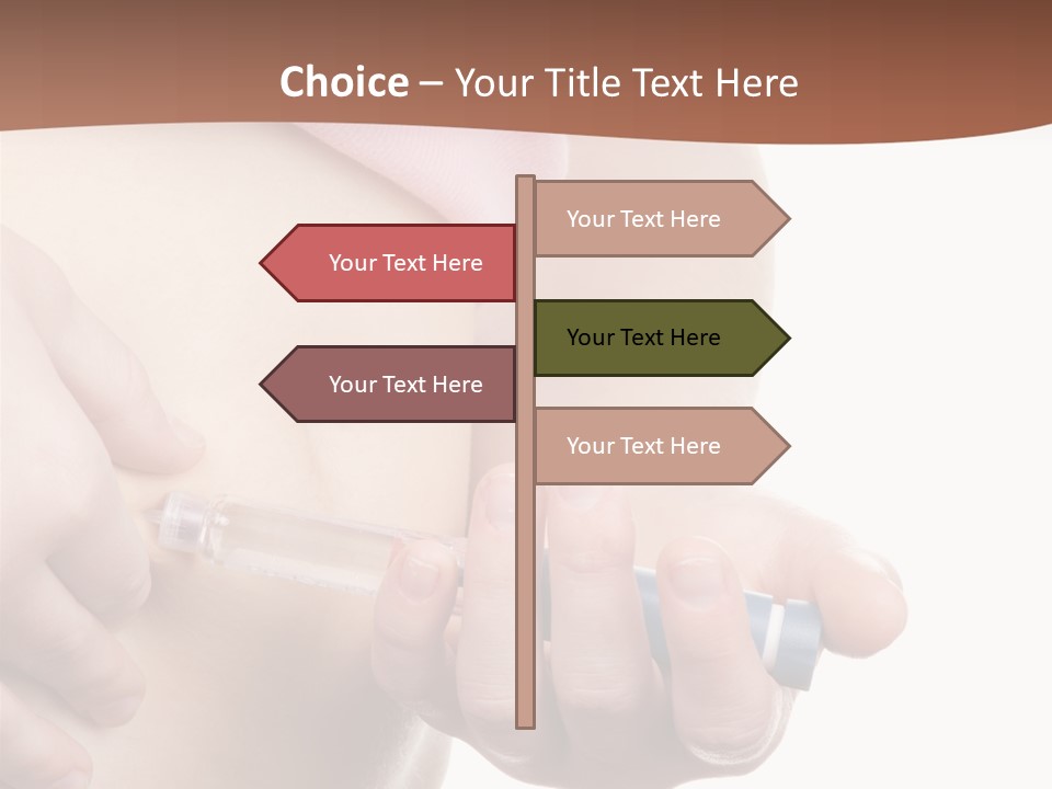 A Woman Is Holding A Sy In Her Stomach PowerPoint Template