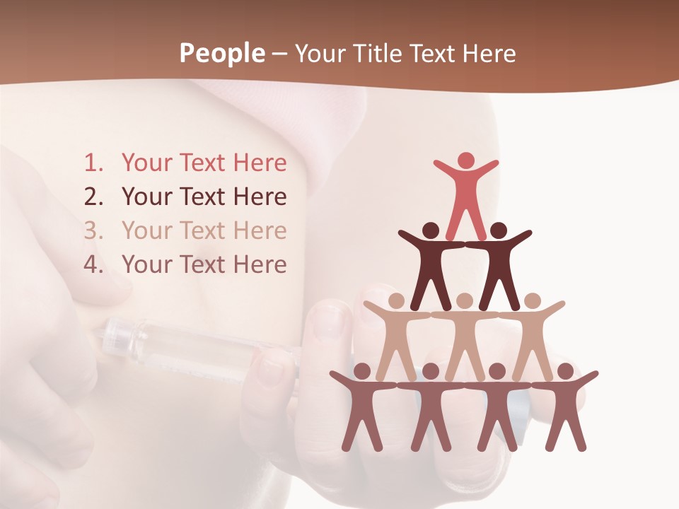 A Woman Is Holding A Sy In Her Stomach PowerPoint Template