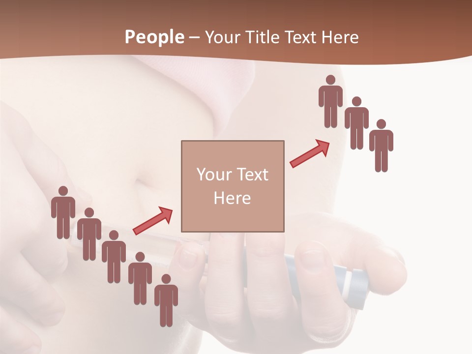 A Woman Is Holding A Sy In Her Stomach PowerPoint Template