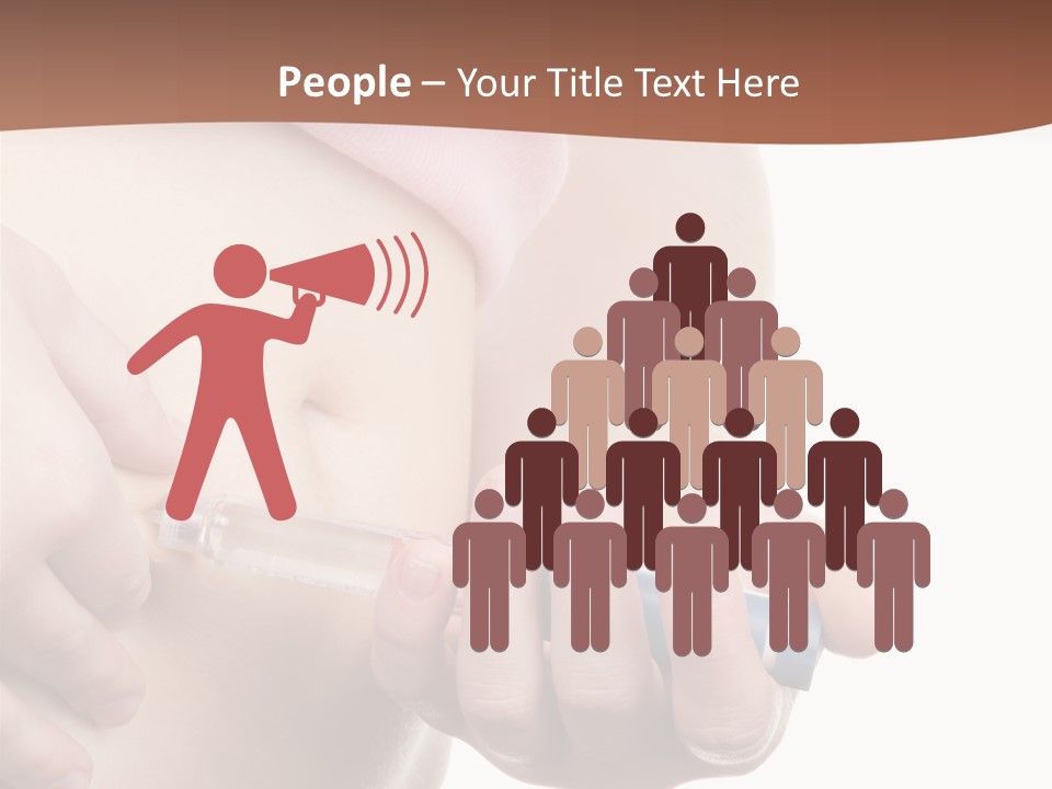 A Woman Is Holding A Sy In Her Stomach PowerPoint Template