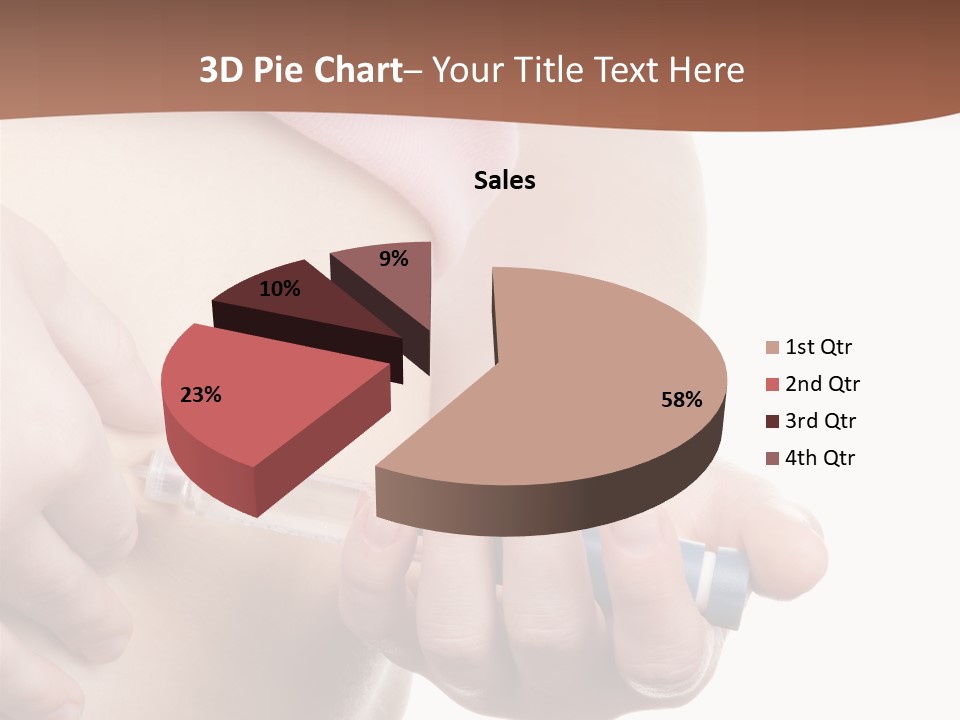 A Woman Is Holding A Sy In Her Stomach PowerPoint Template