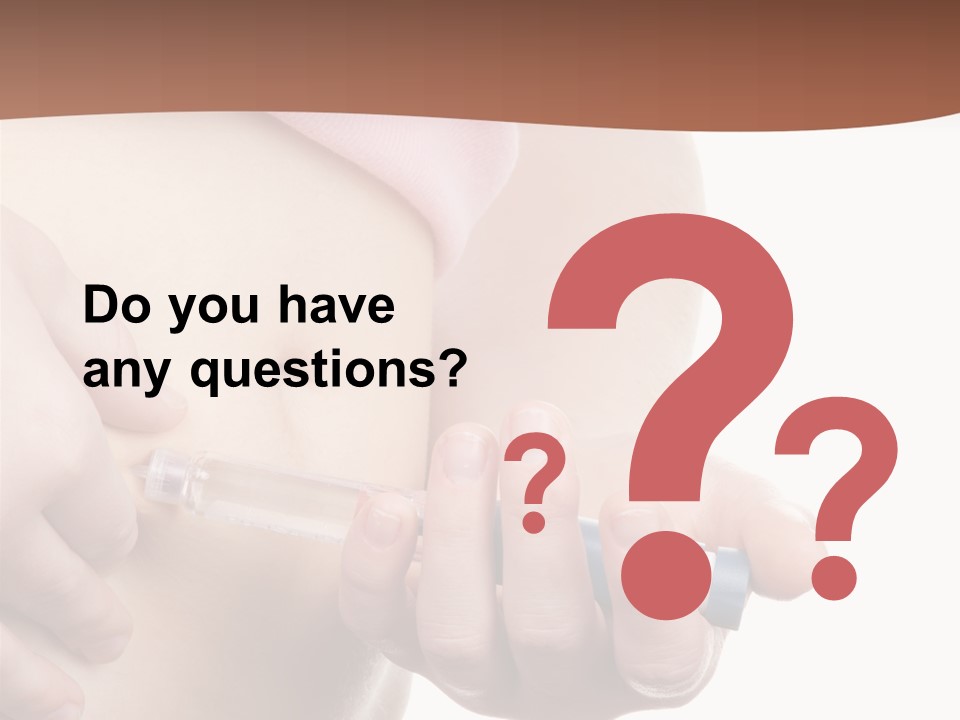 A Woman Is Holding A Sy In Her Stomach PowerPoint Template