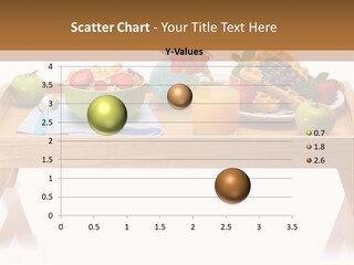 A Wooden Table Topped With A Bowl Of Fruit And A Plate Of Waffles PowerPoint Template