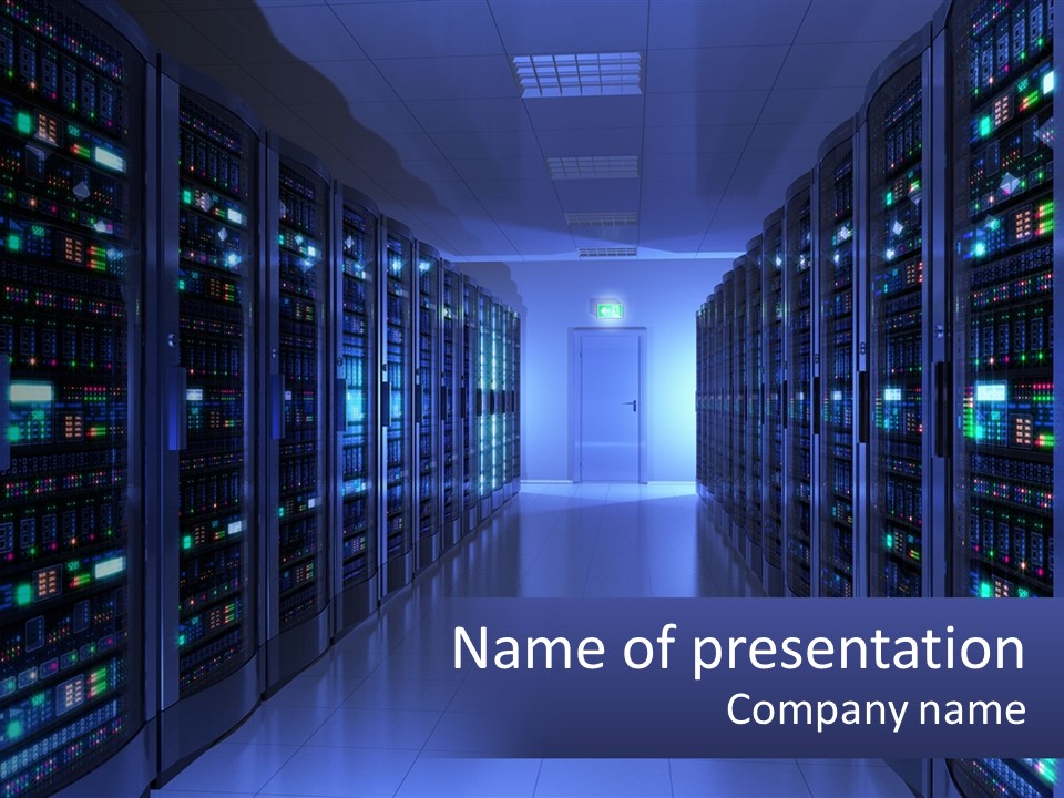 Server Room PowerPoint Template