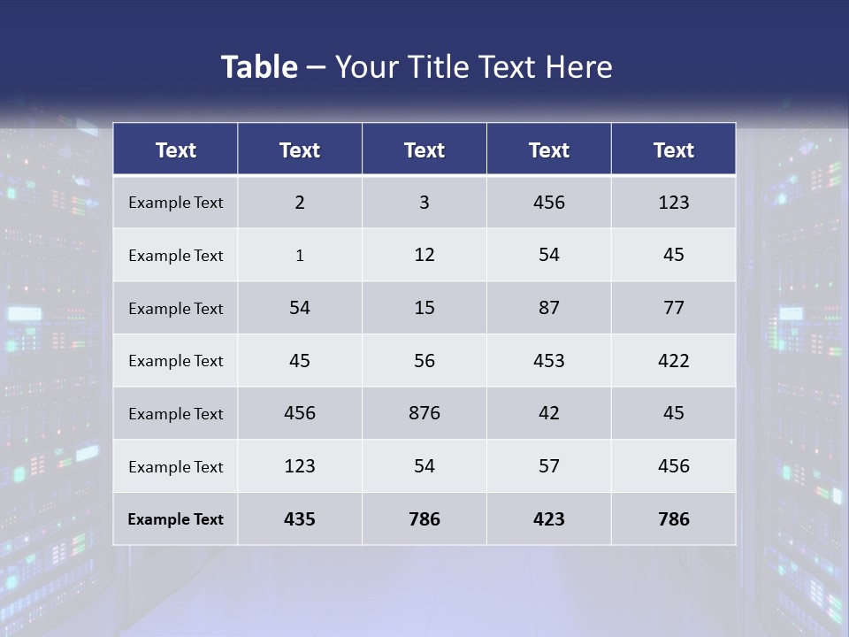 Server Room PowerPoint Template