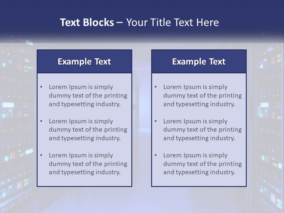 Server Room PowerPoint Template