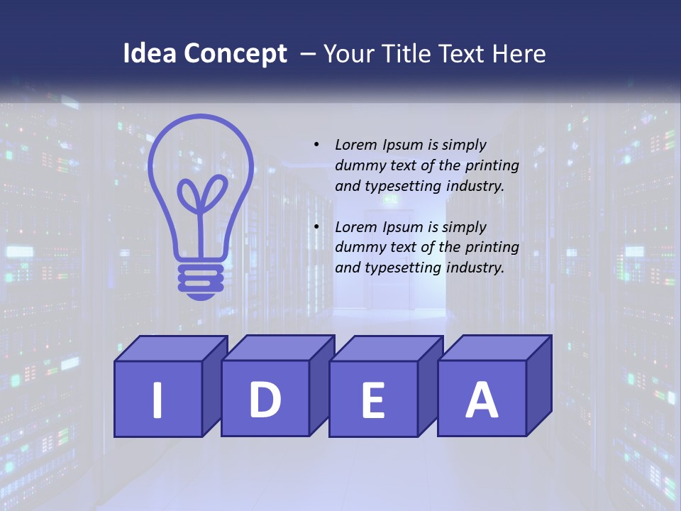 Server Room PowerPoint Template