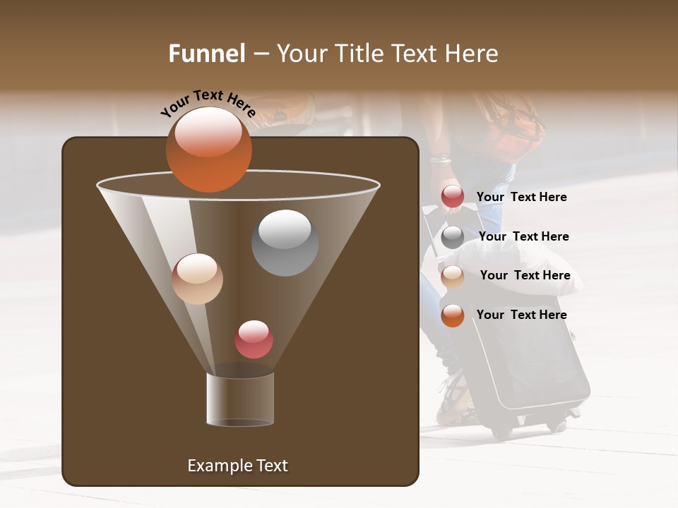 A Man And A Woman Walking Down A Street With Luggage PowerPoint Template