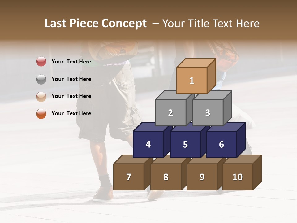 A Man And A Woman Walking Down A Street With Luggage PowerPoint Template