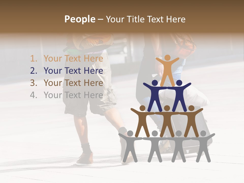 A Man And A Woman Walking Down A Street With Luggage PowerPoint Template