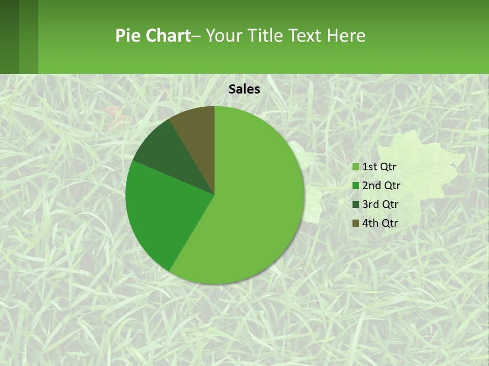 A Green Leafy Plant In The Middle Of Some Grass PowerPoint Template