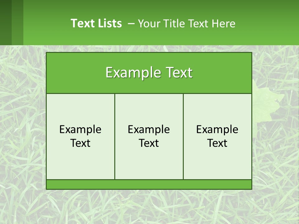 A Green Leafy Plant In The Middle Of Some Grass PowerPoint Template