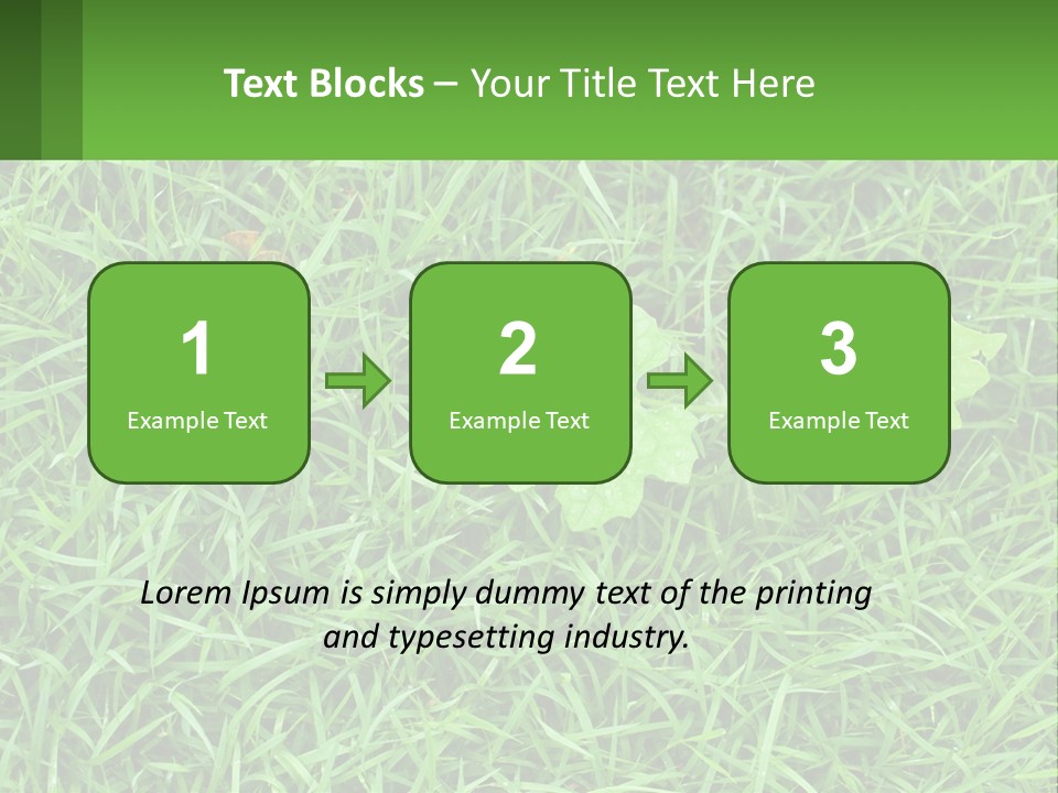 A Green Leafy Plant In The Middle Of Some Grass PowerPoint Template