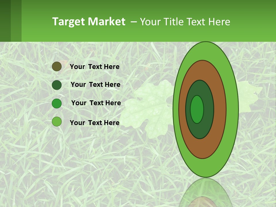 A Green Leafy Plant In The Middle Of Some Grass PowerPoint Template