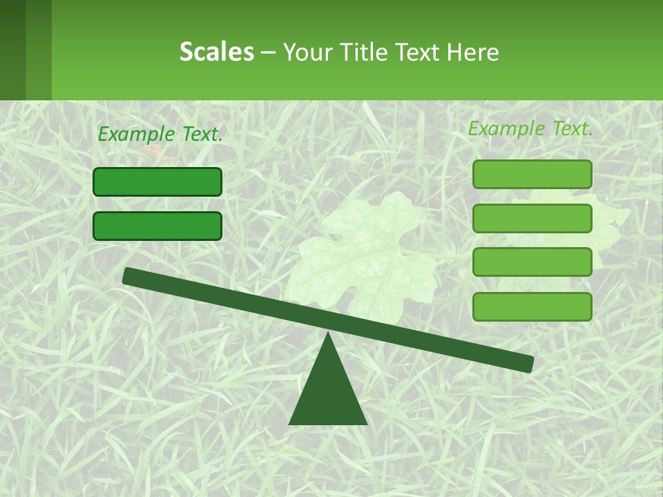 A Green Leafy Plant In The Middle Of Some Grass PowerPoint Template