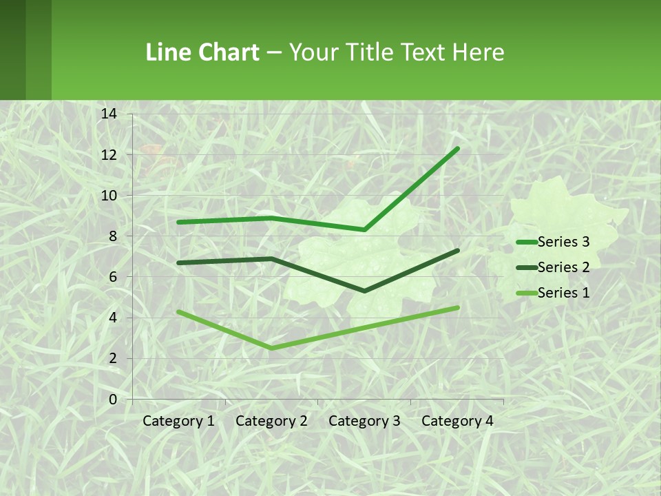 A Green Leafy Plant In The Middle Of Some Grass PowerPoint Template