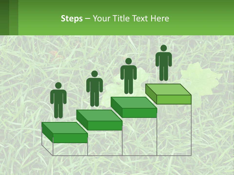 A Green Leafy Plant In The Middle Of Some Grass PowerPoint Template