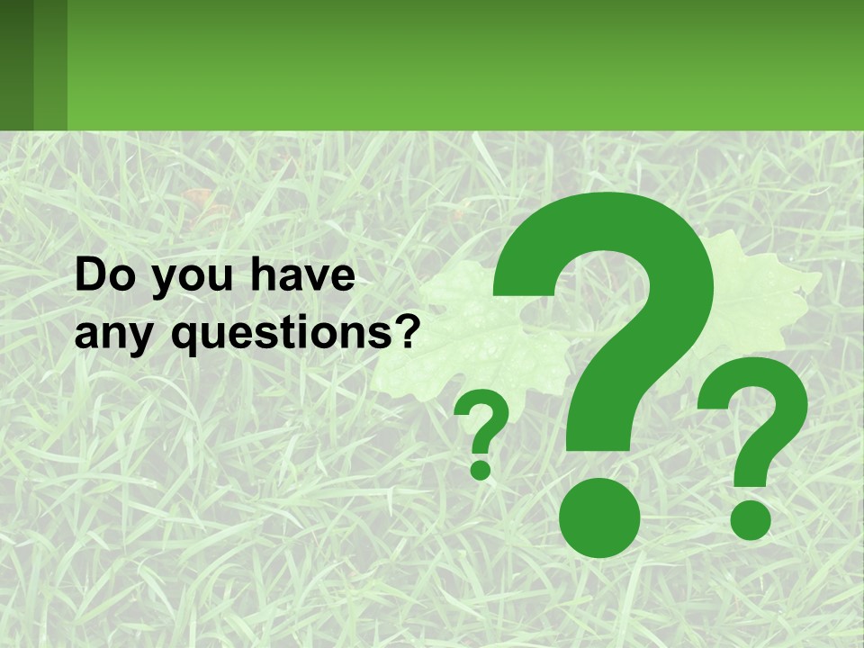 A Green Leafy Plant In The Middle Of Some Grass PowerPoint Template