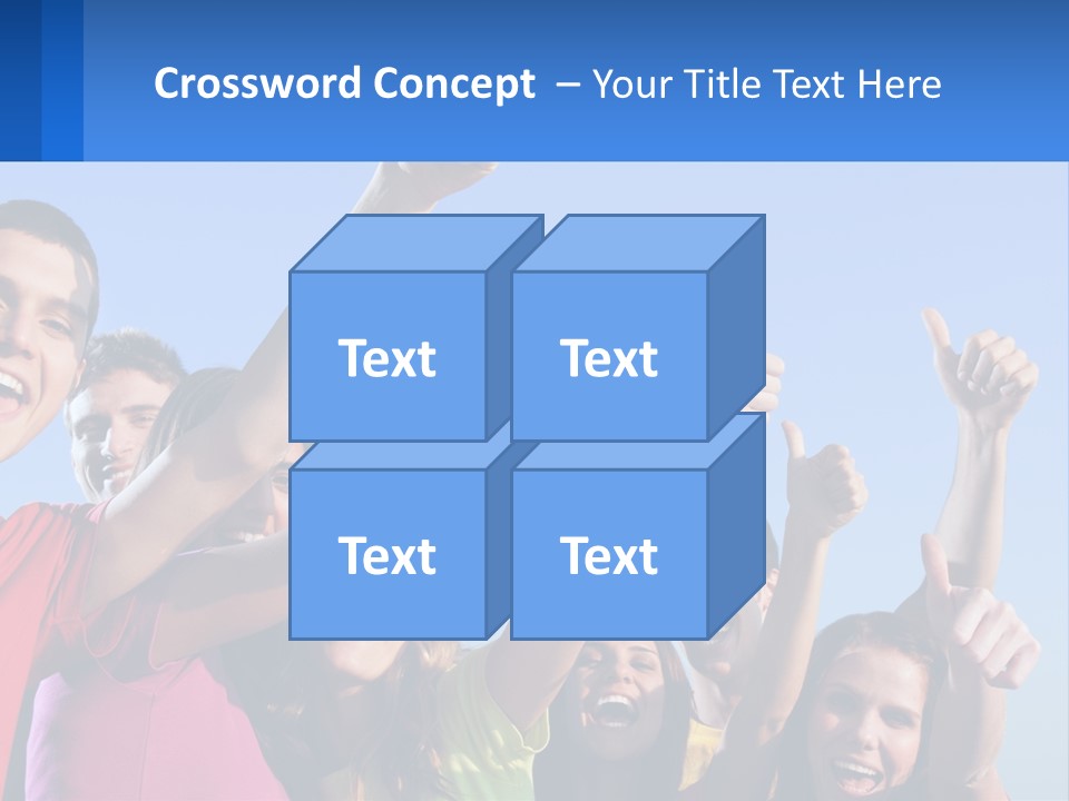 A Group Of People Holding Their Hands Up In The Air PowerPoint Template