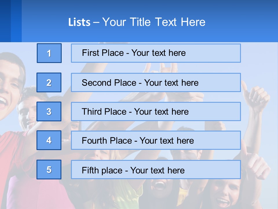 A Group Of People Holding Their Hands Up In The Air PowerPoint Template