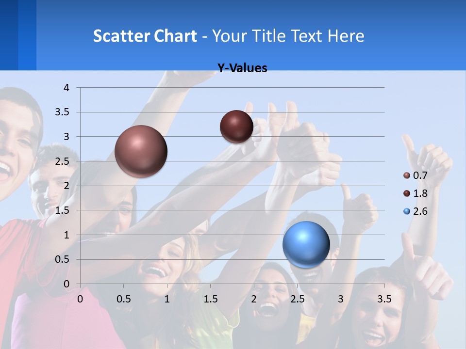 A Group Of People Holding Their Hands Up In The Air PowerPoint Template