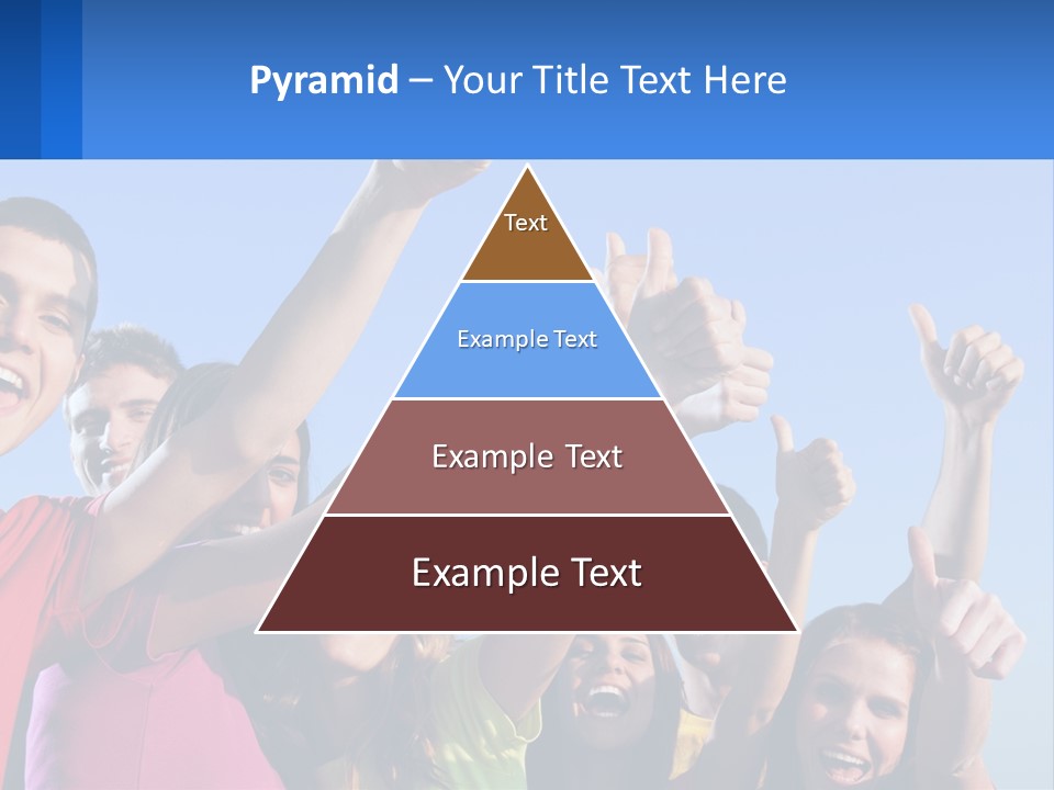 A Group Of People Holding Their Hands Up In The Air PowerPoint Template