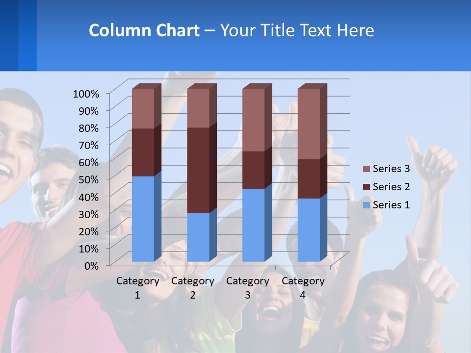 A Group Of People Holding Their Hands Up In The Air PowerPoint Template