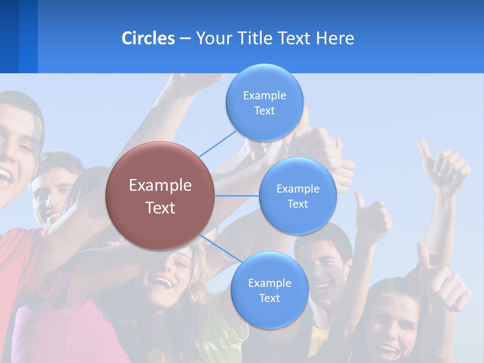 A Group Of People Holding Their Hands Up In The Air PowerPoint Template