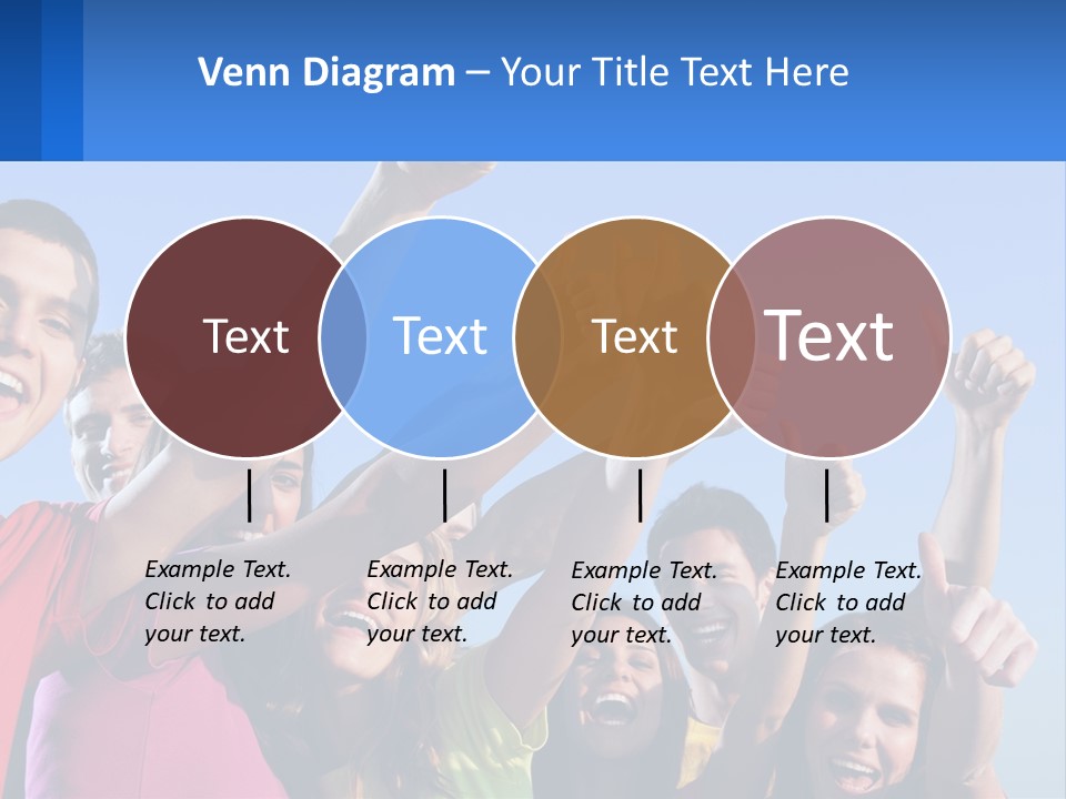 A Group Of People Holding Their Hands Up In The Air PowerPoint Template