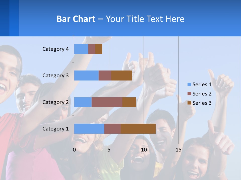A Group Of People Holding Their Hands Up In The Air PowerPoint Template