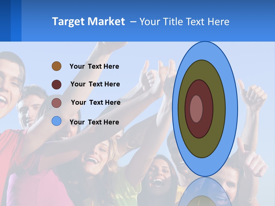 A Group Of People Holding Their Hands Up In The Air PowerPoint Template