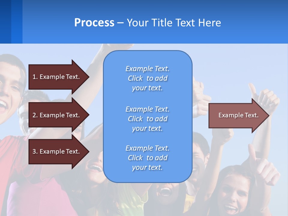 A Group Of People Holding Their Hands Up In The Air PowerPoint Template