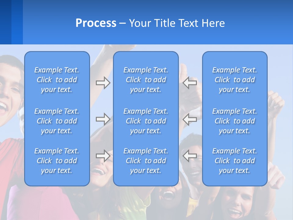 A Group Of People Holding Their Hands Up In The Air PowerPoint Template