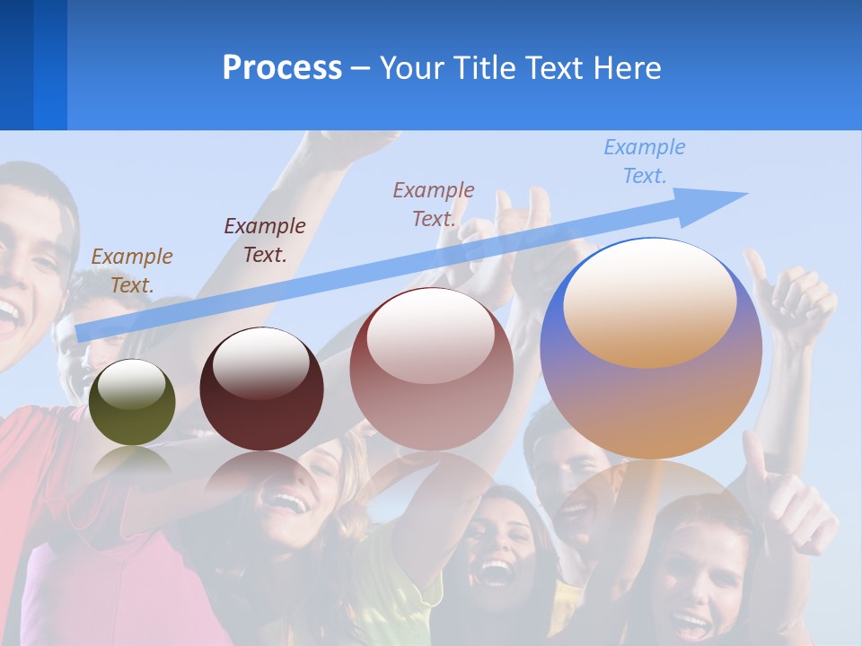 A Group Of People Holding Their Hands Up In The Air PowerPoint Template