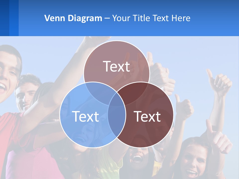 A Group Of People Holding Their Hands Up In The Air PowerPoint Template