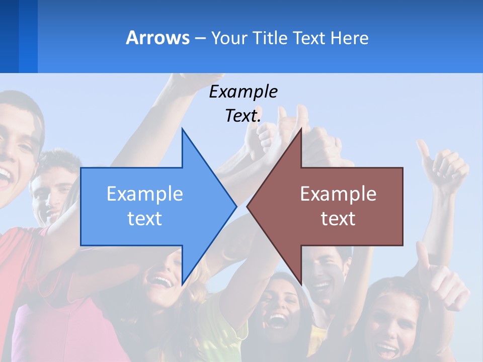 A Group Of People Holding Their Hands Up In The Air PowerPoint Template