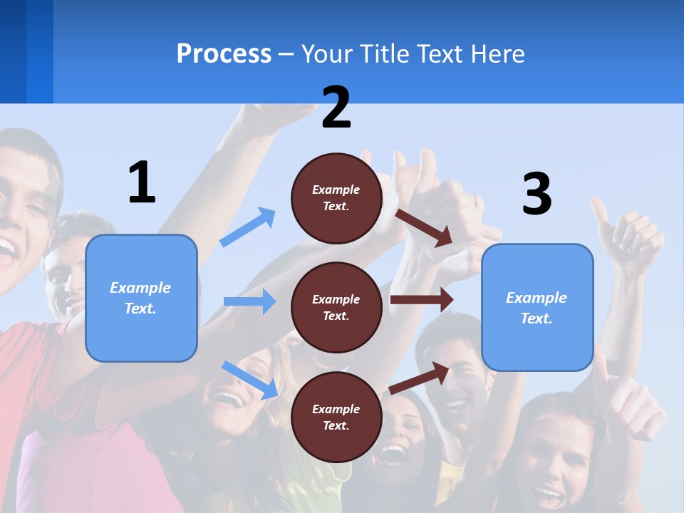 A Group Of People Holding Their Hands Up In The Air PowerPoint Template