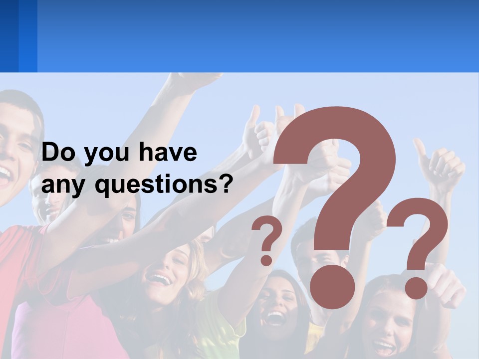 A Group Of People Holding Their Hands Up In The Air PowerPoint Template