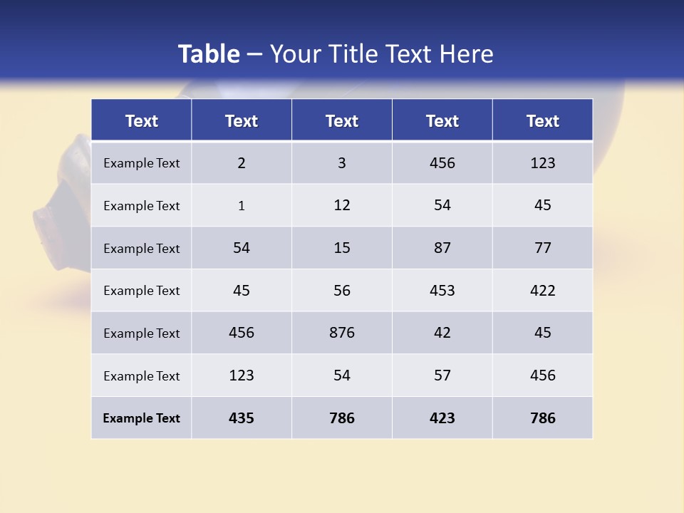 A Light Bulb On A Yellow And Blue Background PowerPoint Template