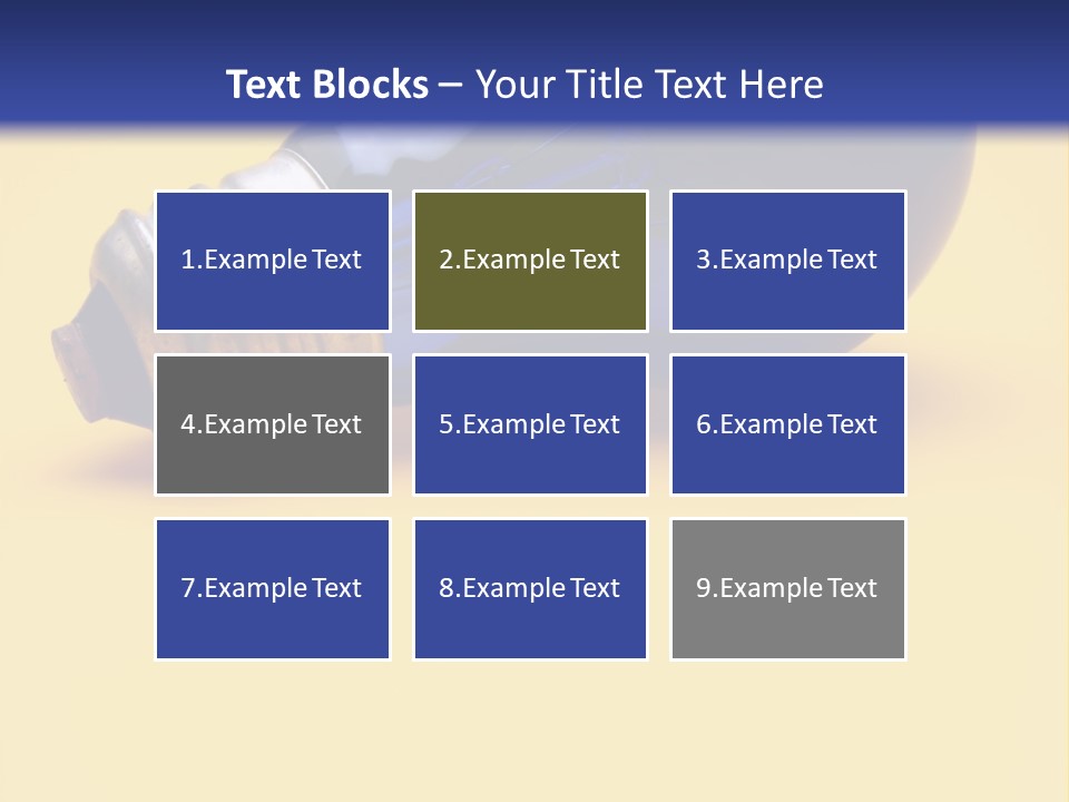 A Light Bulb On A Yellow And Blue Background PowerPoint Template