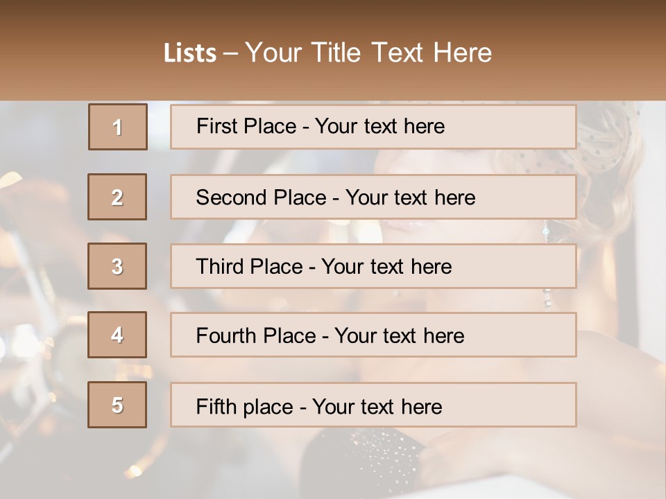 A Woman In A Black Dress Sitting In A Car PowerPoint Template