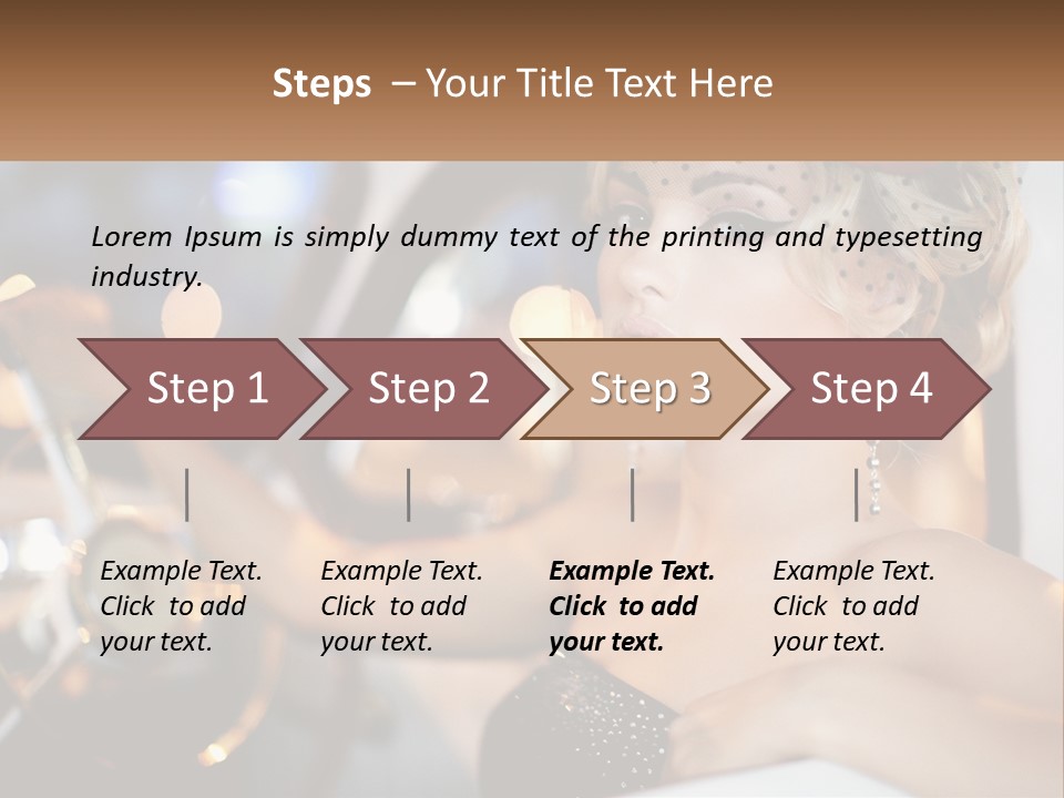 A Woman In A Black Dress Sitting In A Car PowerPoint Template