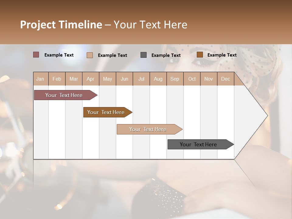 A Woman In A Black Dress Sitting In A Car PowerPoint Template