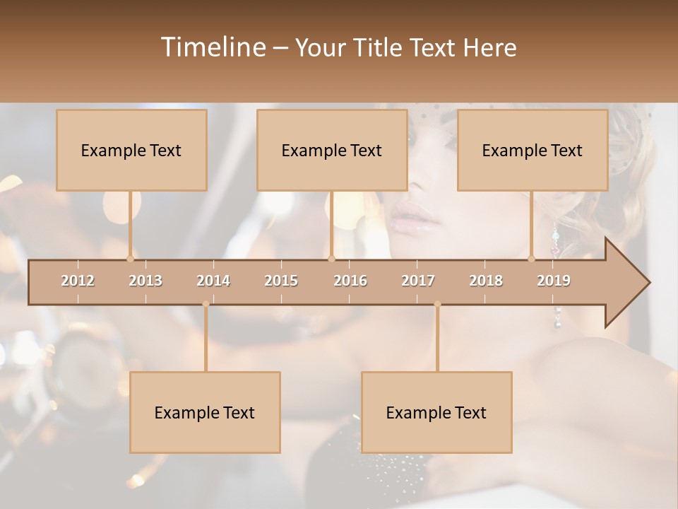 A Woman In A Black Dress Sitting In A Car PowerPoint Template